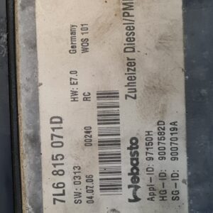 Webasto Standheizung VW Touareg 7L 2.5TDI, 3.0TDI (7L6815071D)