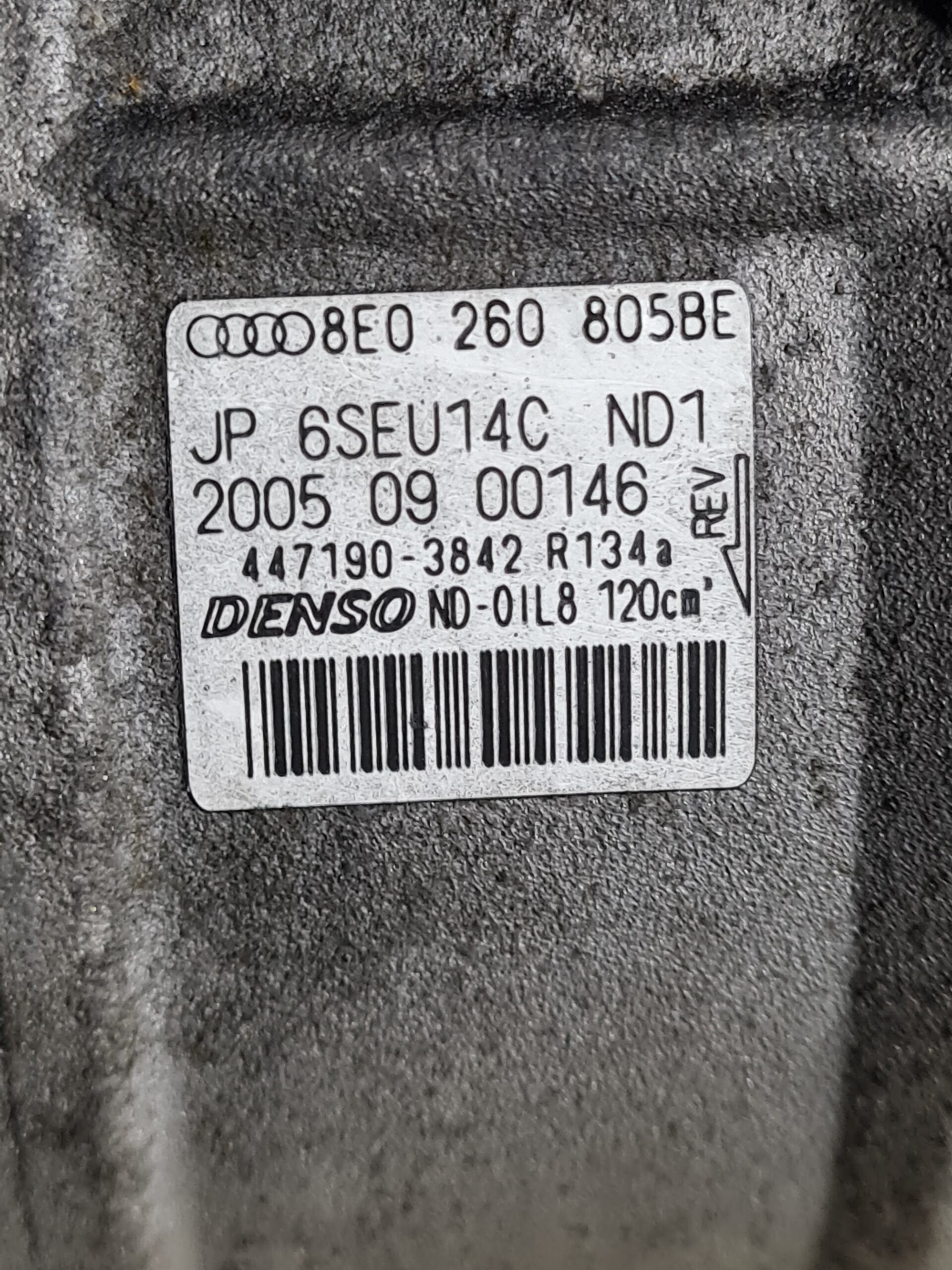 Klimakompressor Audi A4 A6 8E0260805BE - Image 2